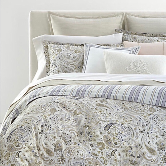 NEW Ralph Lauren Estella Paisley Full/Queen Duvet Cover Set 100% cotton2023-10a9 - Picture 2 of 5